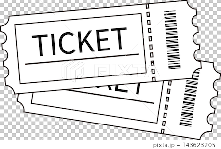 Set of two simple white tickets Set of two simple white tickets 143623205
