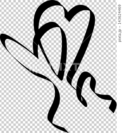 Ribbons heart shapes, valentine, celebration, love 143624469
