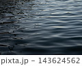 夕方の穏やかな港の水面 143624562