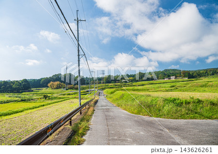 湖西地方の棚田風景 滋賀県大津市福谷の郷 湖西地方の棚田風景 滋賀県大津市福谷の郷 143626261