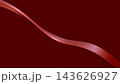 画面を斜めに横切る赤い流線のオブジェの抽象的な背景素材。シックなビジネス用のイメージ画像 143626927