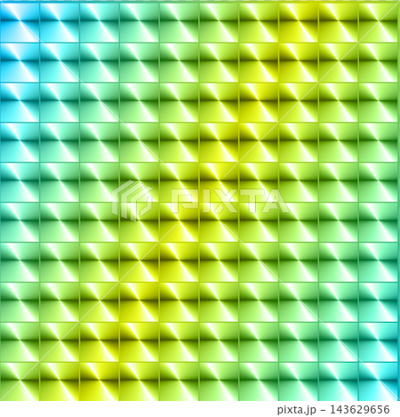 A glittery card-style background with square tiles that shimmer with a blue-green and yellow gradient. A glittery card-style background with square tiles that shimmer with a blue-green and yellow gradient. 143629656