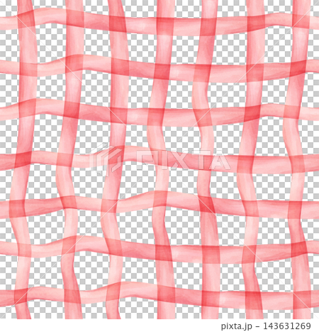 Cute Pink Check Seamless Pattern. Watercolor dopamine pastel hand drawn illustration isolated on white background summer design home kitchen textile table cloth plaid companion fabric crockery Cute Pink Check Seamless Pattern. Watercolor dopamine pastel hand drawn illustration isolated on white background summer design home kitchen textile table cloth plaid companion fabric crockery 143631269