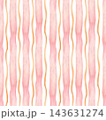 Cute Orange Pink Striped Seamless Pattern. Watercolor dopamine pastel hand drawn illustration isolated on white background summer design home kitchen textile table cloth cute companion fabric crockery 143631274