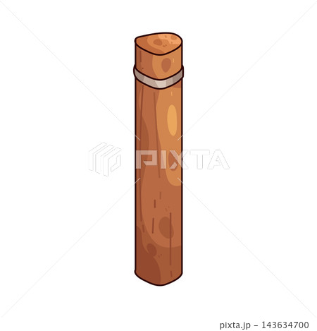 Illustration of Wood Pole Illustration of Wood Pole 143634700