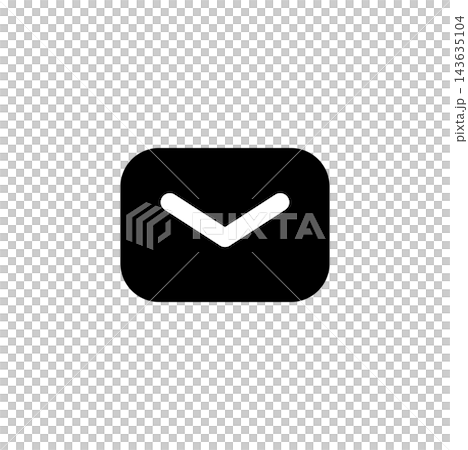 Simple letter silhouette icon Simple letter silhouette icon 143635104