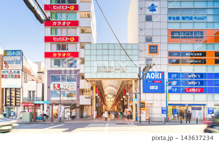 JR総武線・新小岩駅 南口 新小岩ルミエール商店街 JR総武線・新小岩駅 南口 新小岩ルミエール商店街 143637234