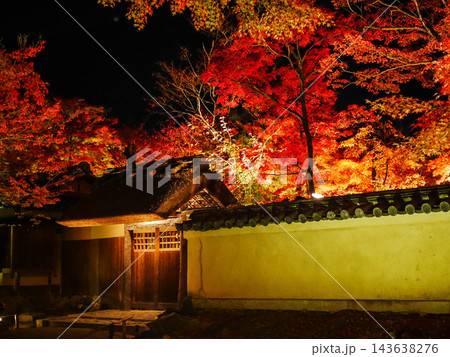 京都の紅葉ライトアップ 京都の紅葉ライトアップ 143638276