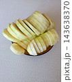 Peeled squash slices, ready for cooking, representing healthy eating, organic food preparation, and fresh ingredient concepts for vegetarian and vegan lifestyles 143638370