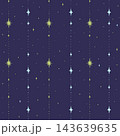Seamless retro pattern with stars on a dark blue background 143639635