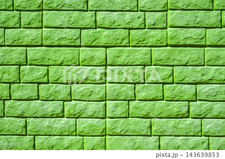 green brick wall background close-up green brick wall background close-up 143639853