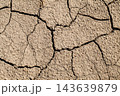 cracked dry ground top view 143639879