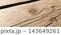Sepia Rustic Wooden Board Texture with Knots and Cracks 143649261