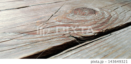 Rustic Wooden Plank Texture with Prominent Large Wood Knot Rustic Wooden Plank Texture with Prominent Large Wood Knot 143649321