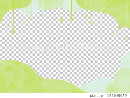 Elegant watercolor-style starry sky frame 143649979
