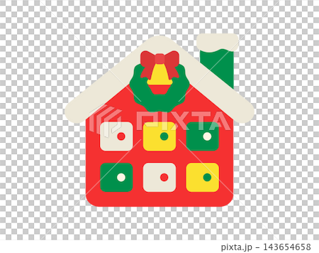 Illustration of Christmas advent calendar icons Illustration of Christmas advent calendar icons 143654658