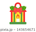 クリスマスランタンのアイコンのイラスト 143654671