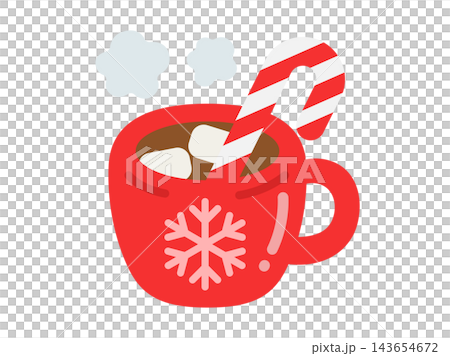 Christmas hot cocoa icon illustration Christmas hot cocoa icon illustration 143654672