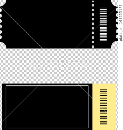 Black Blank Ticket Set - Event Admission Ticket Black Blank Ticket Set - Event Admission Ticket 143655175