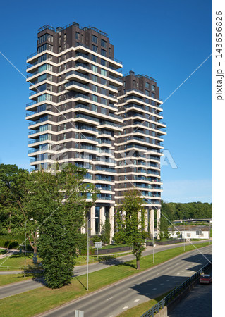 View of Modern residential complex in Riga, Latvia View of Modern residential complex in Riga, Latvia 143656826
