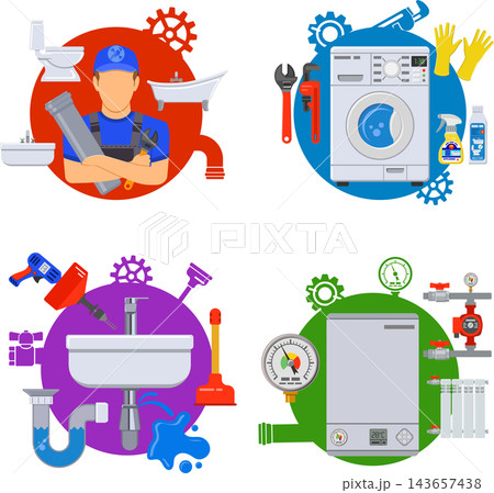 Plumbing Service Banners Plumbing Service Banners 143657438