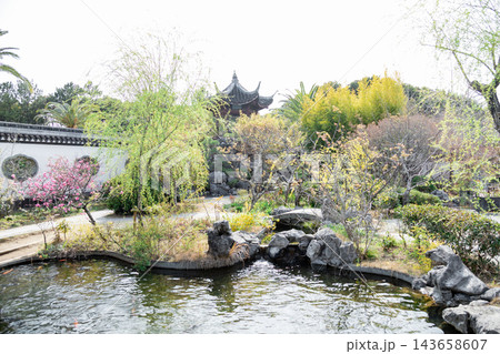 中国風の庭園のイメージ 中国風の庭園のイメージ 143658607