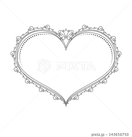 Elegant Heart Frame with Delicate Dotted Border and Tiara Crown for Wedding Monogram Elegant Heart Frame with Delicate Dotted Border and Tiara Crown for Wedding Monogram 143658750