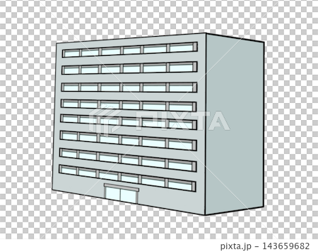 Illustration of an apartment building Illustration of an apartment building 143659682