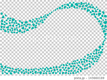 Heart pattern background Green monochrome Heart Heart pattern background Green monochrome Heart 143660189
