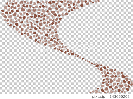 Heart pattern background Brown 3 colors Heart 143660202