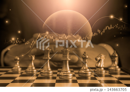 Business man on digital stock market financial indicator background. Digital business and stock market financial indicator on LED. Double exposure of business man and digital stock market financial. Business man on digital stock market financial indicator background. Digital business and stock market financial indicator on LED. Double exposure of business man and digital stock market financial. 143663705