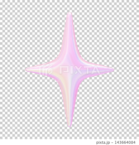 夢幻可愛的3D插畫極光素材 - 閃閃發光 夢幻可愛的3D插畫極光素材 - 閃閃發光 143664084