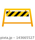 工事用A型バリケードのベクターイラスト 143665527