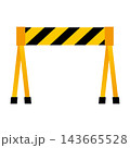 工事用プラケードのベクターイラスト 143665528