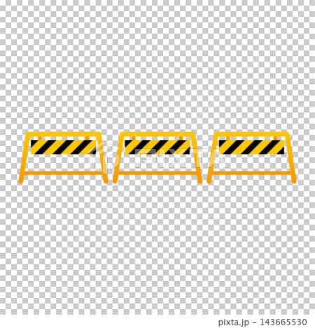 Vector illustration of a construction A-frame barricade Vector illustration of a construction A-frame barricade 143665530