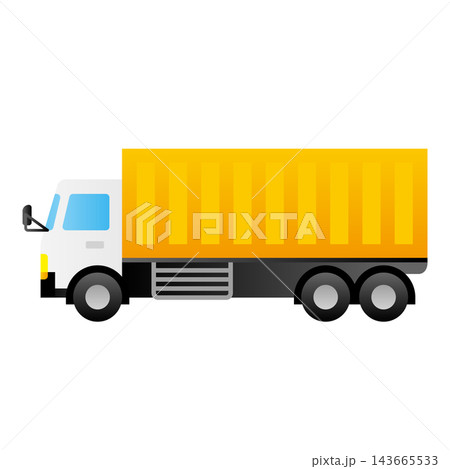 大型トラックのベクターイラスト 大型トラックのベクターイラスト 143665533