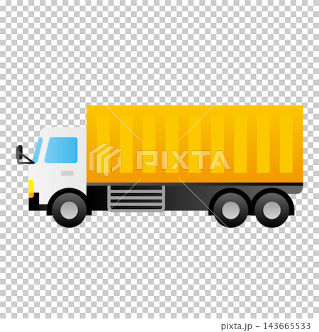 大型トラックのベクターイラスト 大型トラックのベクターイラスト 143665533
