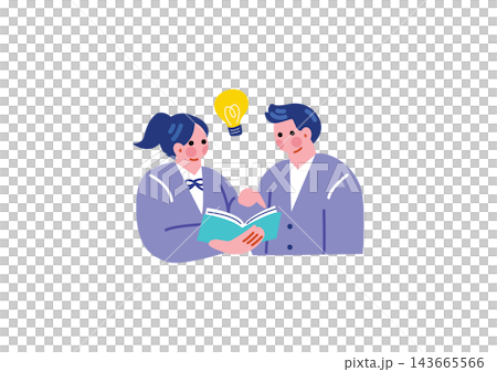 學生學習的插圖 學生學習的插圖 143665566