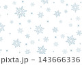 A winter pattern of snowflakes on a transparent background 143666336