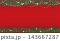 クリスマスのシームレスなテキストスペース付き背景 143667287