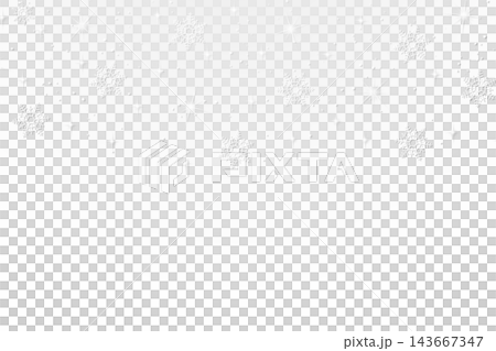 A winter pattern of snowflakes on a transparent background A winter pattern of snowflakes on a transparent background 143667347
