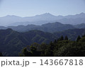 長野県小川村の県道沿いにあるアルプス展望広場からの絶景 143667818
