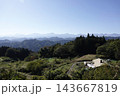 長野県小川村の県道沿いにあるアルプス展望広場からの絶景 143667819