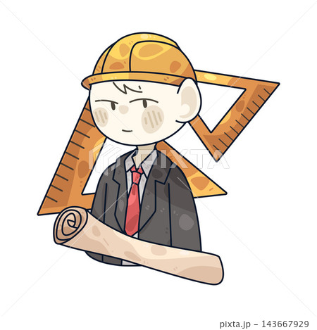 Illustration of Architect Illustration of Architect 143667929