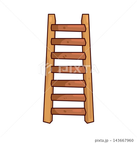 Illustration of Wooden Ladder 143667960