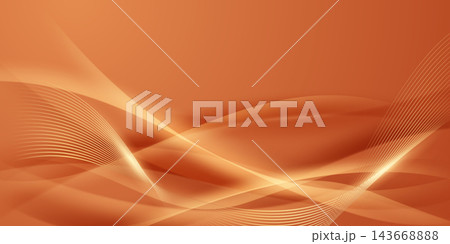 Abstract background vector illustration with a modern design, orange and gold colors, and geometric elements. Abstract background vector illustration with a modern design, orange and gold colors, and geometric elements. 143668888