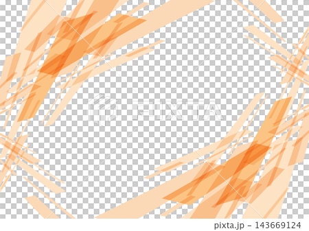 Orange frame background with intersecting diagonal lines 143669124