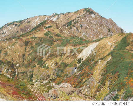 富山県 エンマ台から見る奥大日岳 10月 富山県 エンマ台から見る奥大日岳 10月 143671442