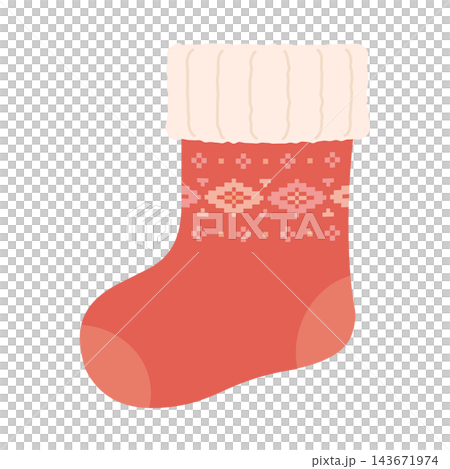 クリスマスの靴下のイラスト クリスマスの靴下のイラスト 143671974