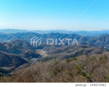 青入山休憩所からの展望風景 栃木市 青入山休憩所からの展望風景 栃木市 143673081